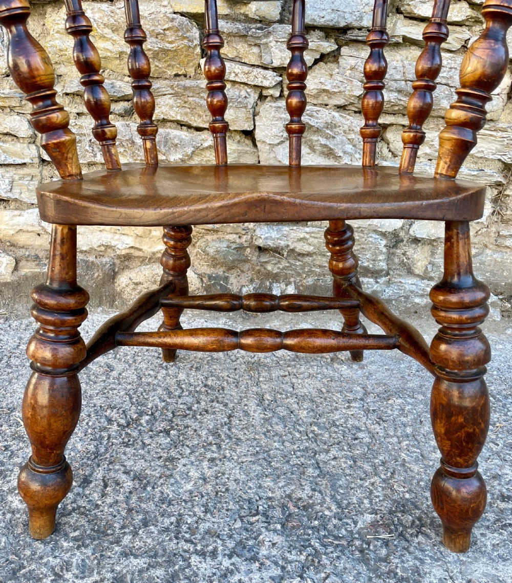 Antique Elm Captains Chair View XVI
