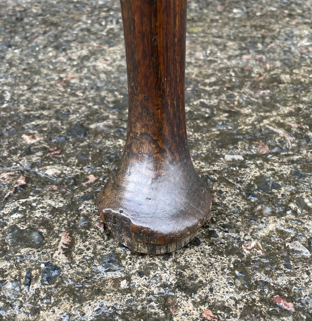 18th Century Georgian Oak Crossbanded Lowboy View XXI