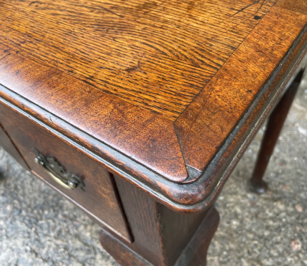 18th Century Georgian Oak Crossbanded Lowboy View XXVII