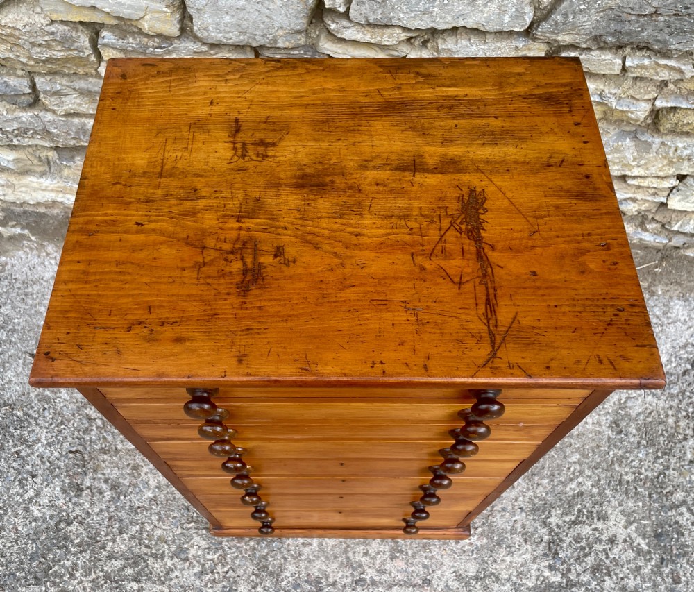 Antique Pine Bank of Drawers View IV