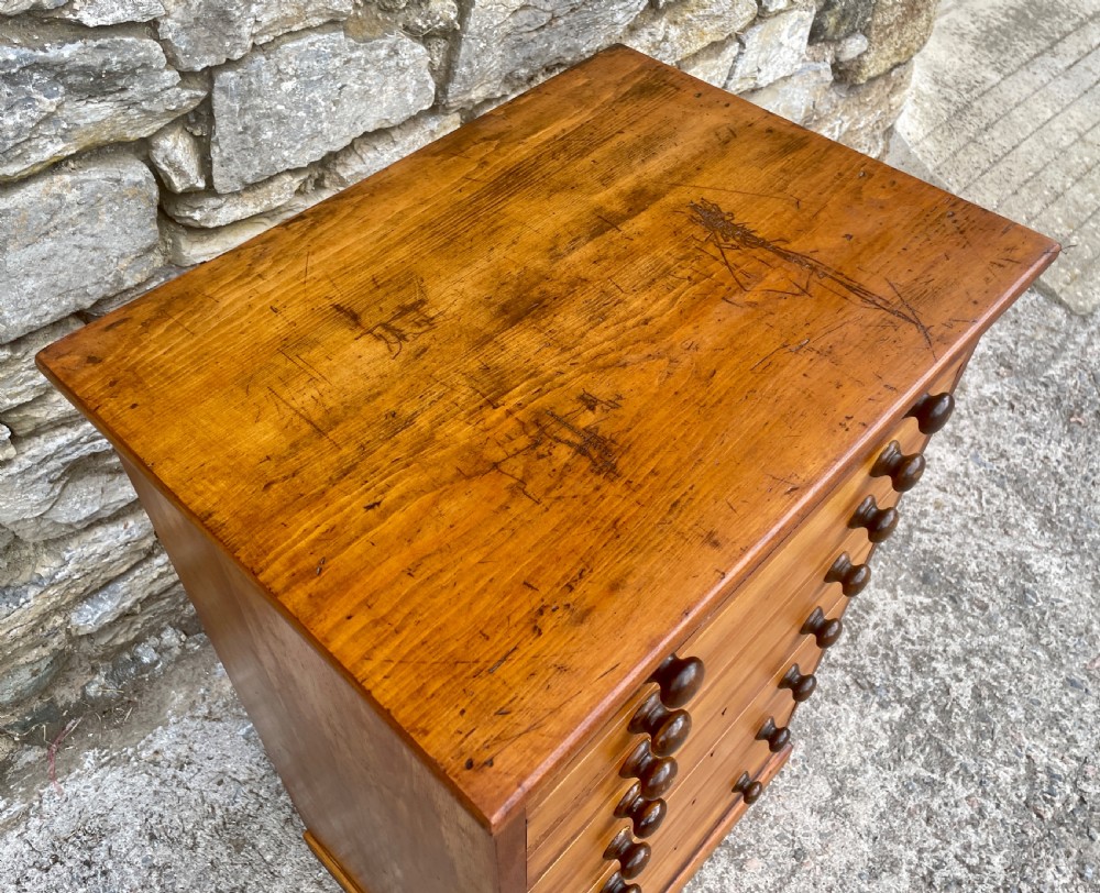 Antique Pine Bank of Drawers View V