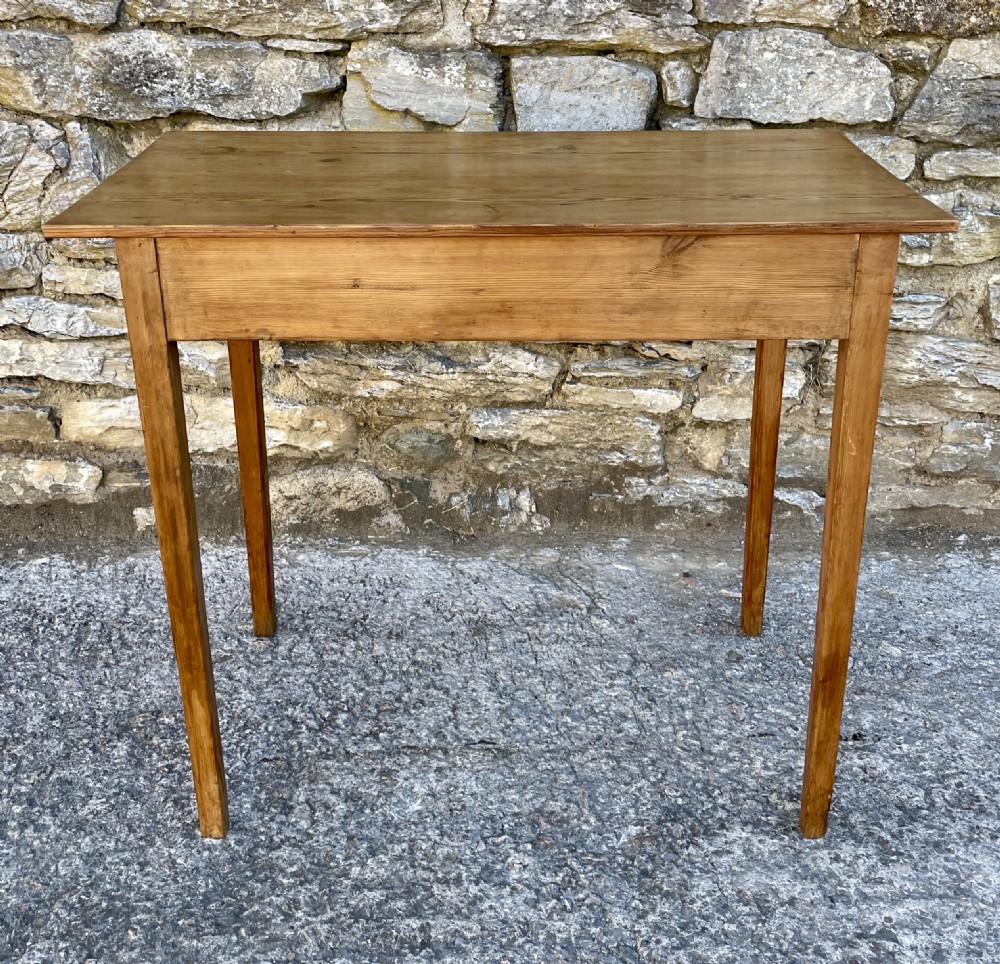 Small Antique Stripped Pine Side Table View XII