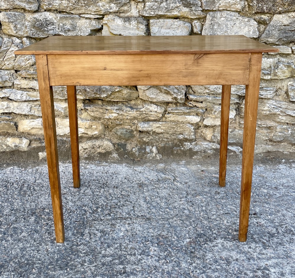 Small Antique Stripped Pine Side Table View XIII