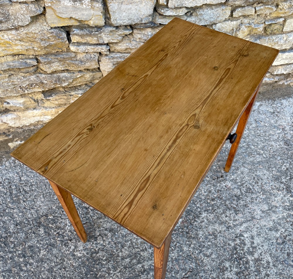 Small Antique Stripped Pine Side Table View XVIII
