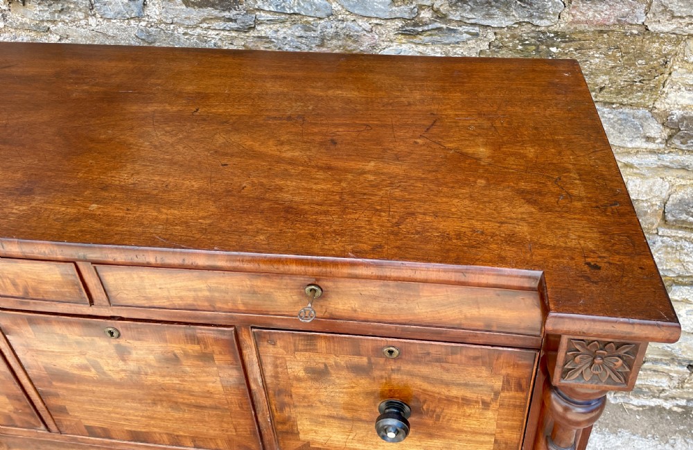 Large Victorian Scottish Mahogany Chest of Drawers View XII