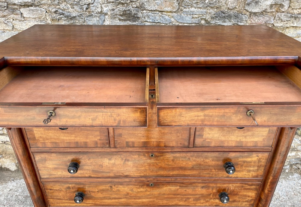 Large Victorian Scottish Mahogany Chest of Drawers View XVIII