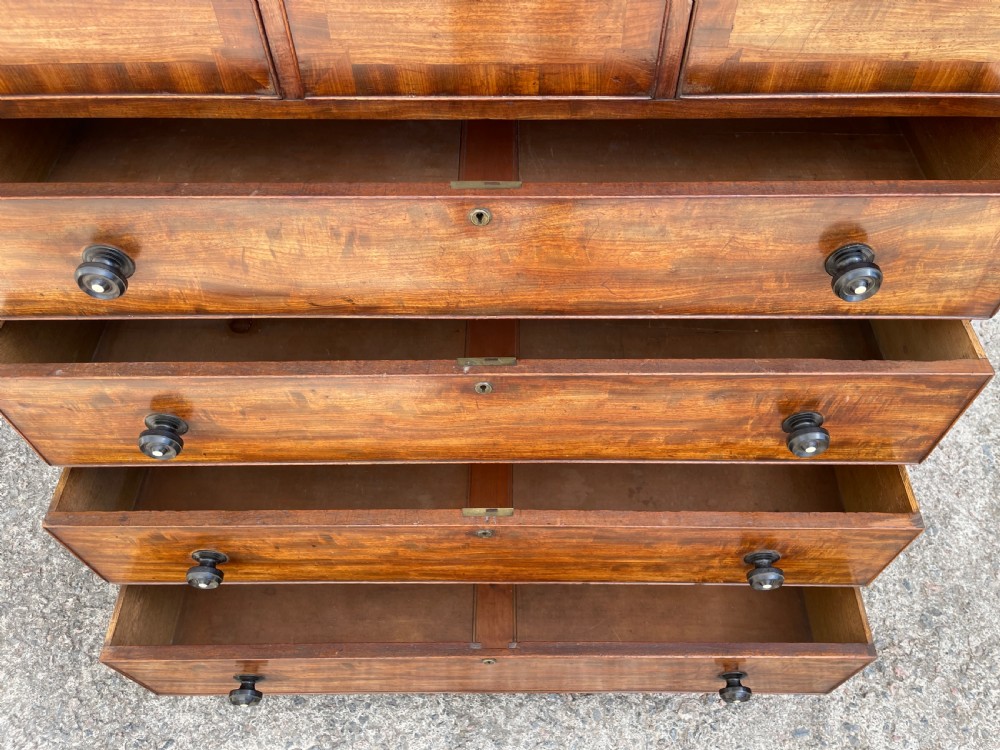 Large Victorian Scottish Mahogany Chest of Drawers View XXV