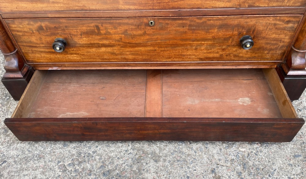 Large Victorian Scottish Mahogany Chest of Drawers View XXVII