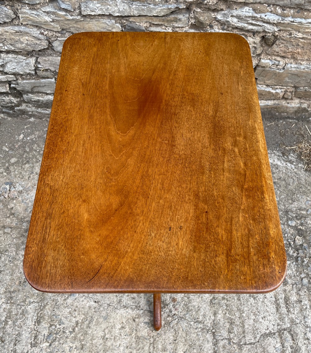 Antique Georgian Mahogany Tilt Top Wine Table View XIII