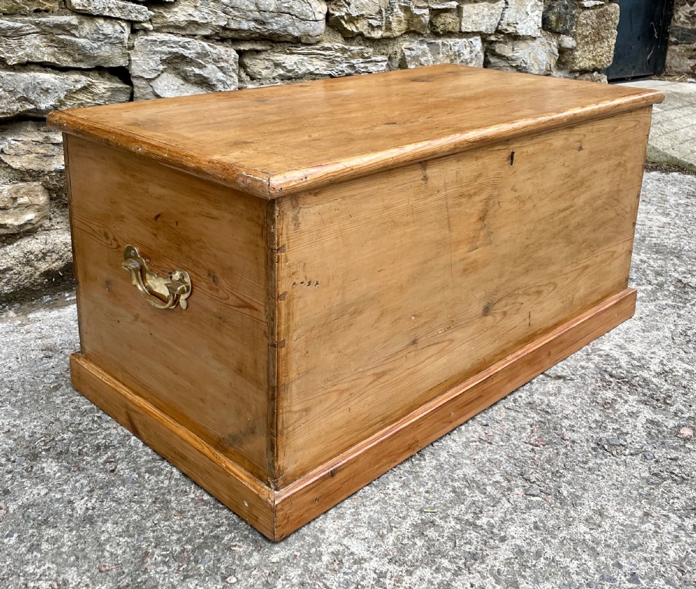 Antique Pine Blanket Box View III