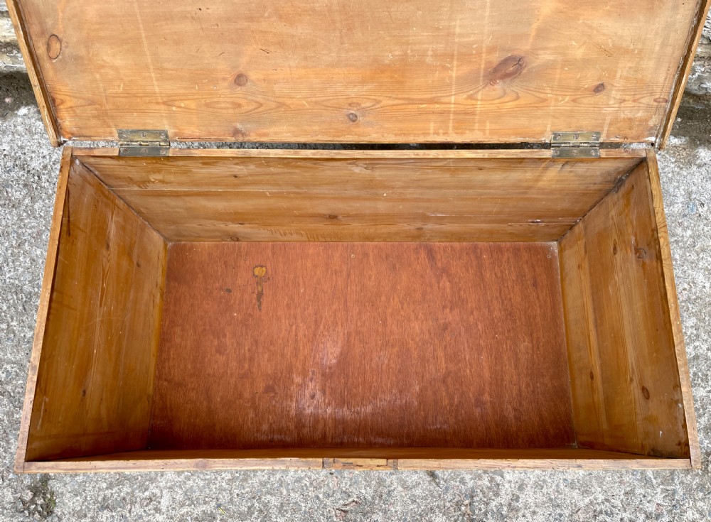 Antique Pine Blanket Box View VI