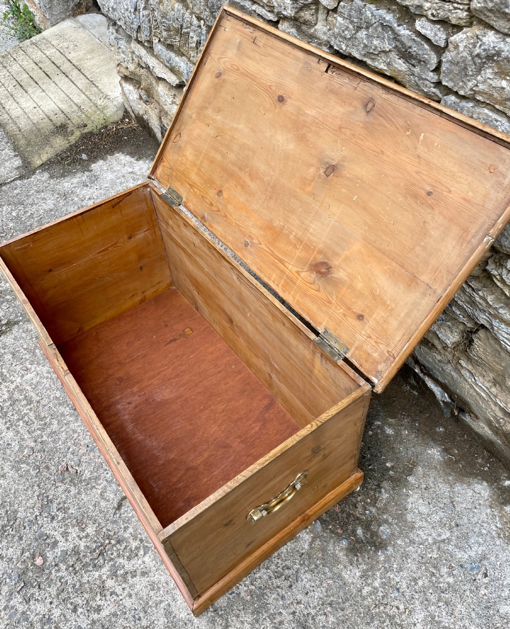 Antique Pine Blanket Box View VII