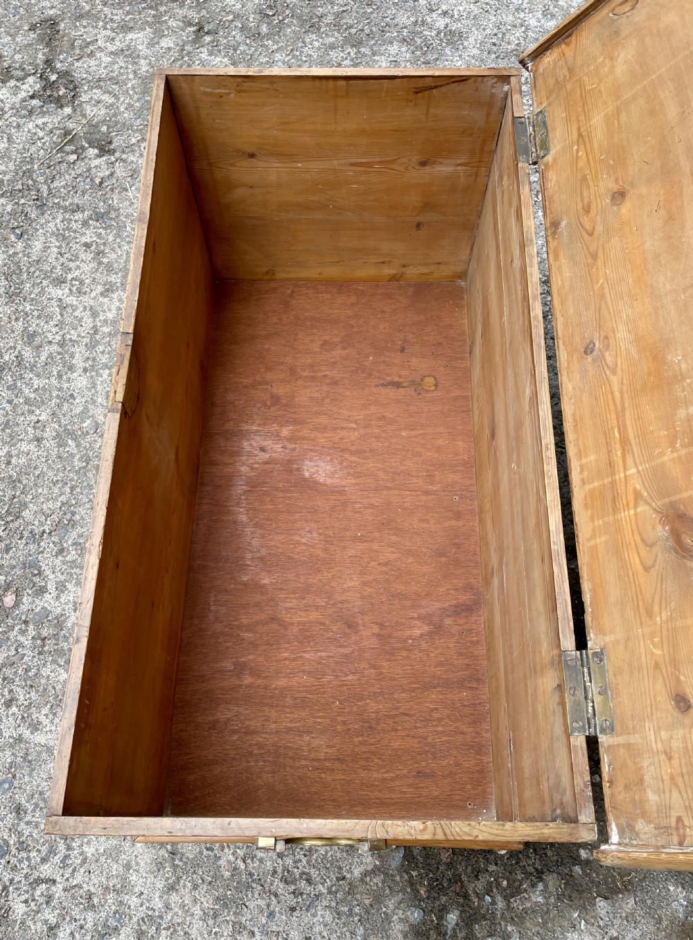 Antique Pine Blanket Box View X