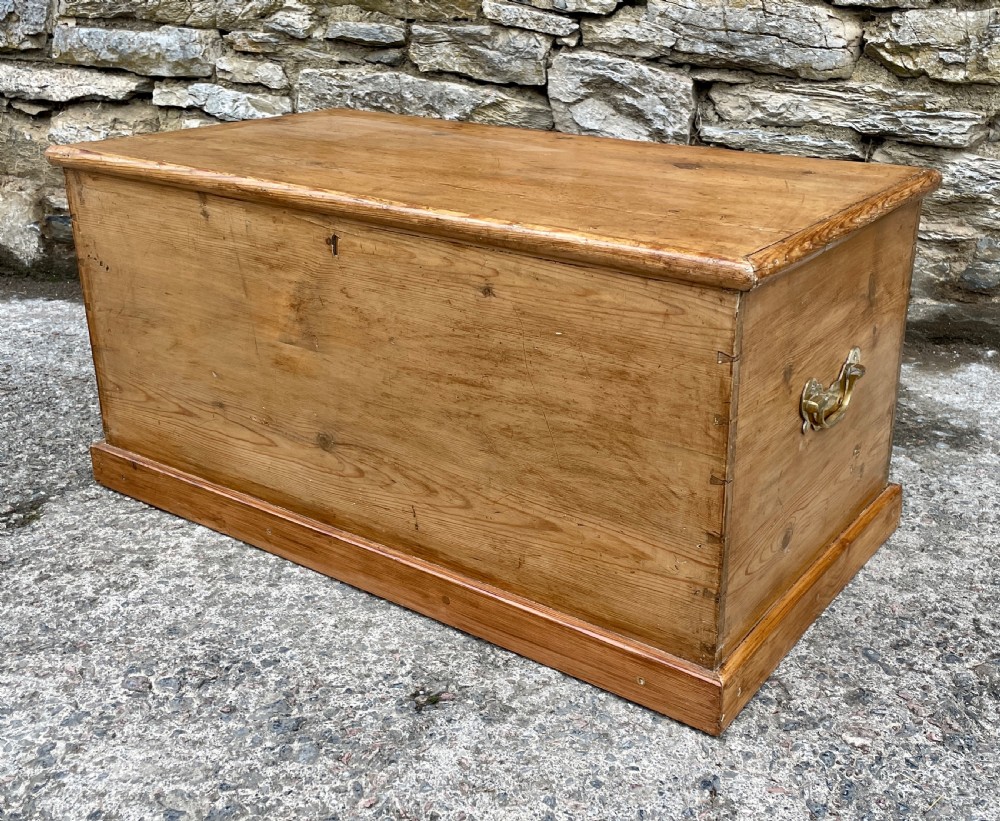 Antique Pine Blanket Box View XI