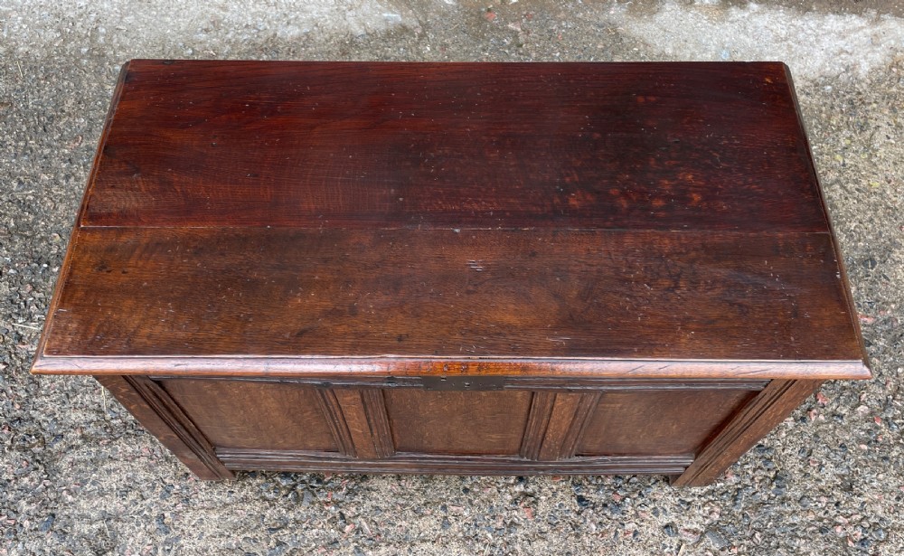Small 18th Century and Later Oak Coffer View III