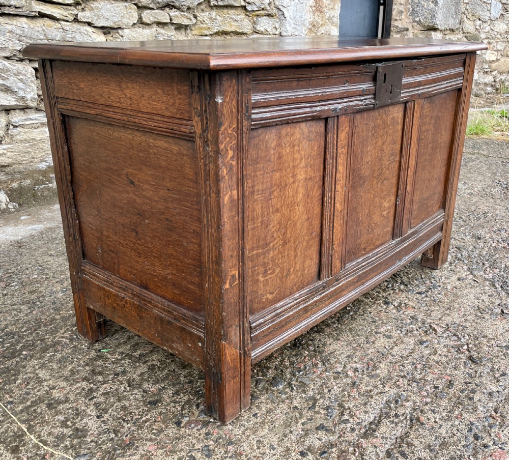 Small 18th Century and Later Oak Coffer View IV