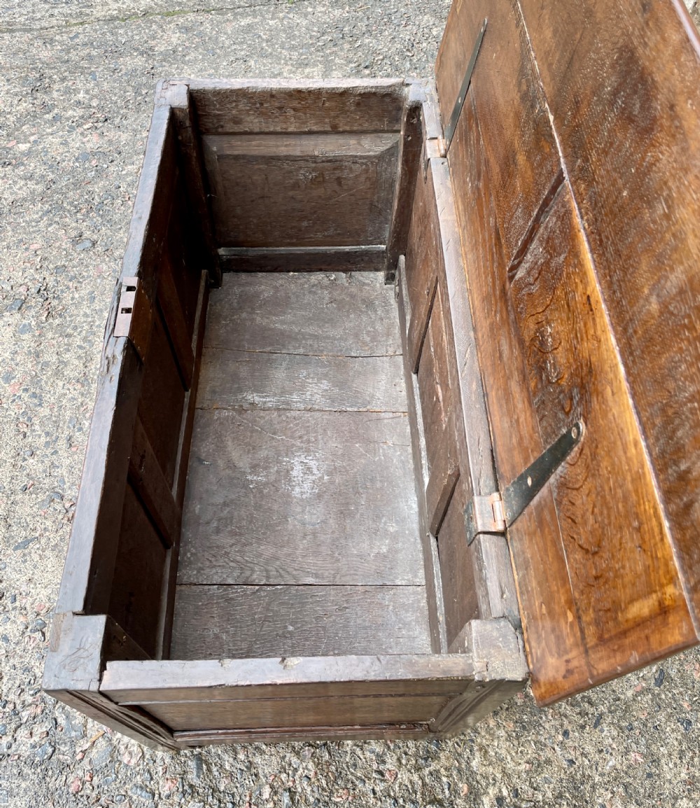 Small 18th Century and Later Oak Coffer View XII