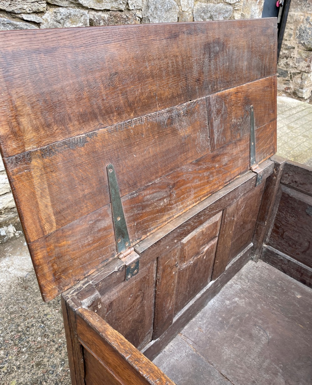 Small 18th Century and Later Oak Coffer View XIII