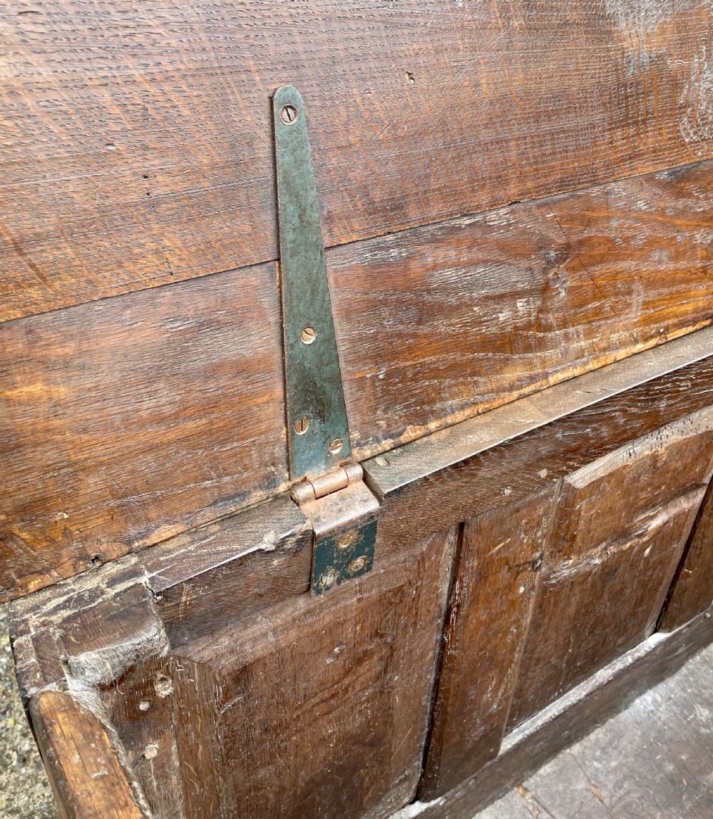 Small 18th Century and Later Oak Coffer View XIV