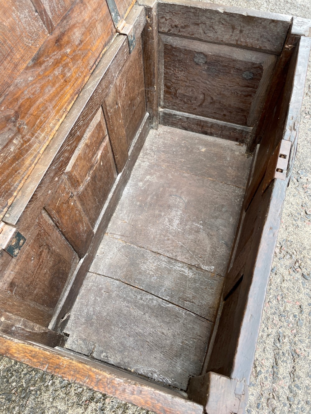 Small 18th Century and Later Oak Coffer View XV