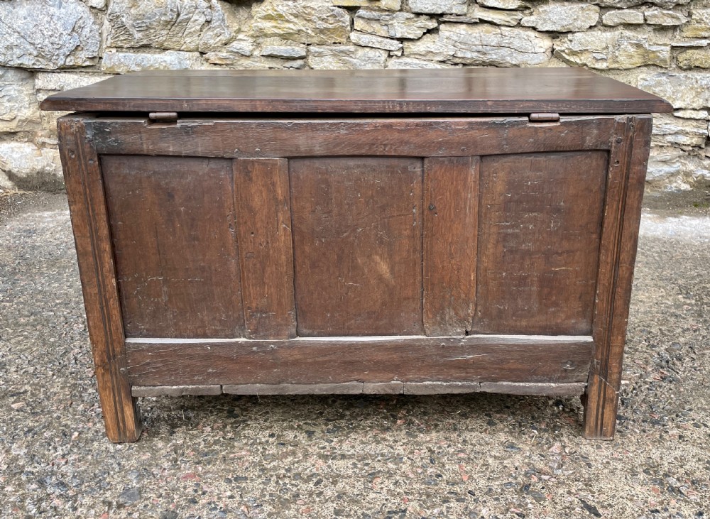 Small 18th Century and Later Oak Coffer View XX
