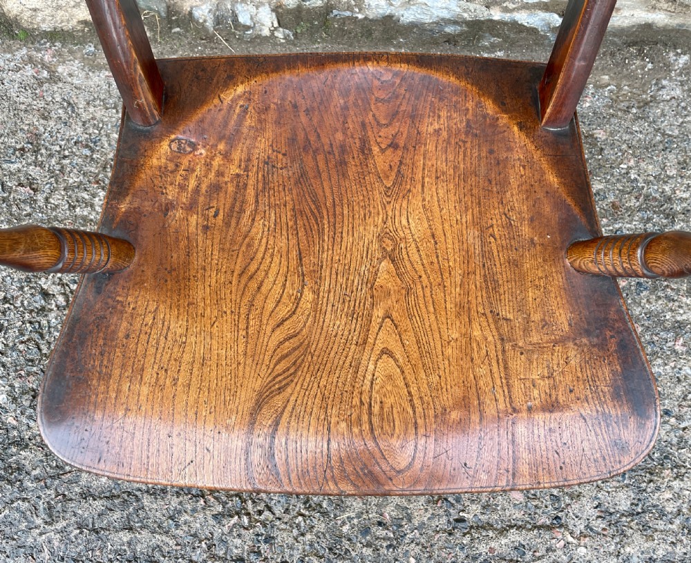 Antique Bar Back Windsor Carver Chair View II