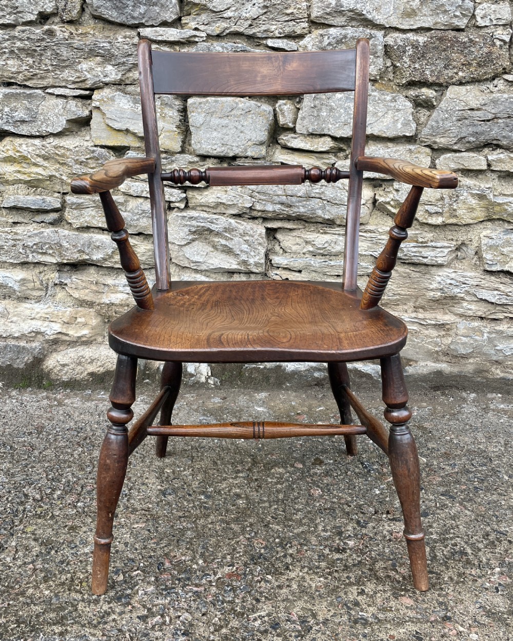 Antique Bar Back Windsor Carver Chair View III