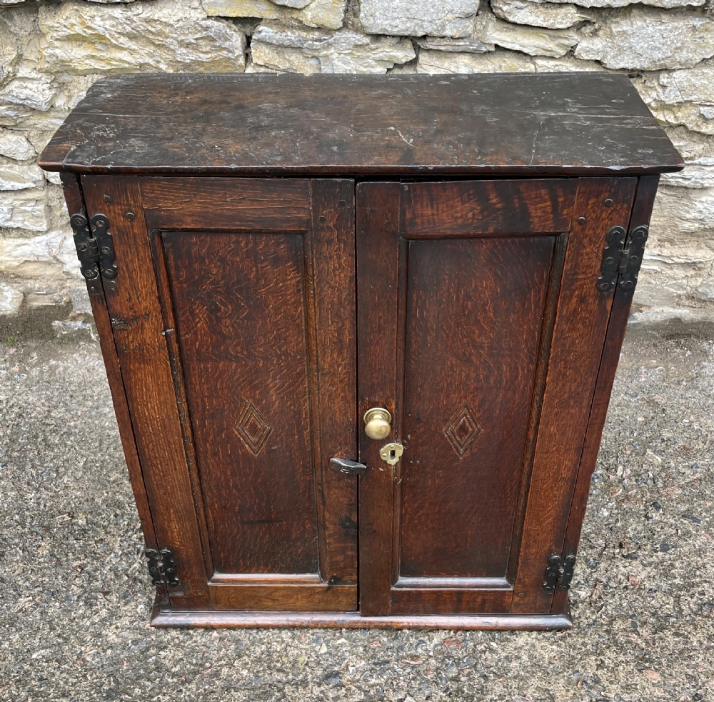 Antique 18th Century Oak Spice Cupboard View IV