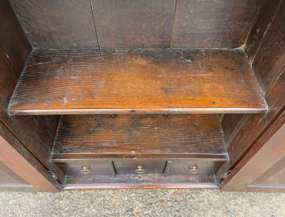 Antique 18th Century Oak Spice Cupboard View XX