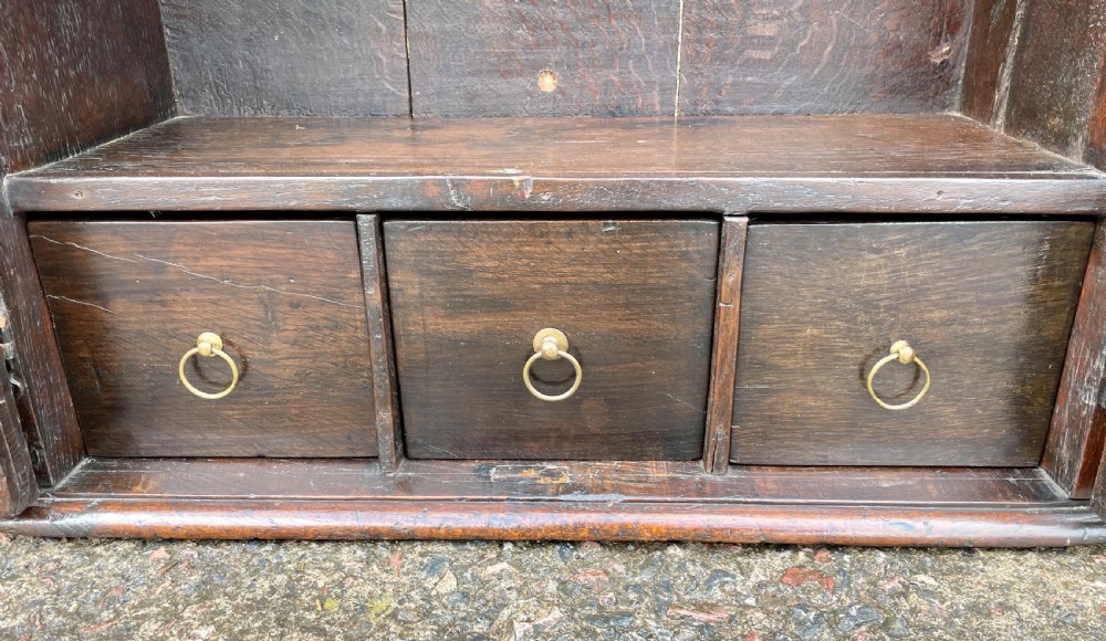 Antique 18th Century Oak Spice Cupboard View XXII