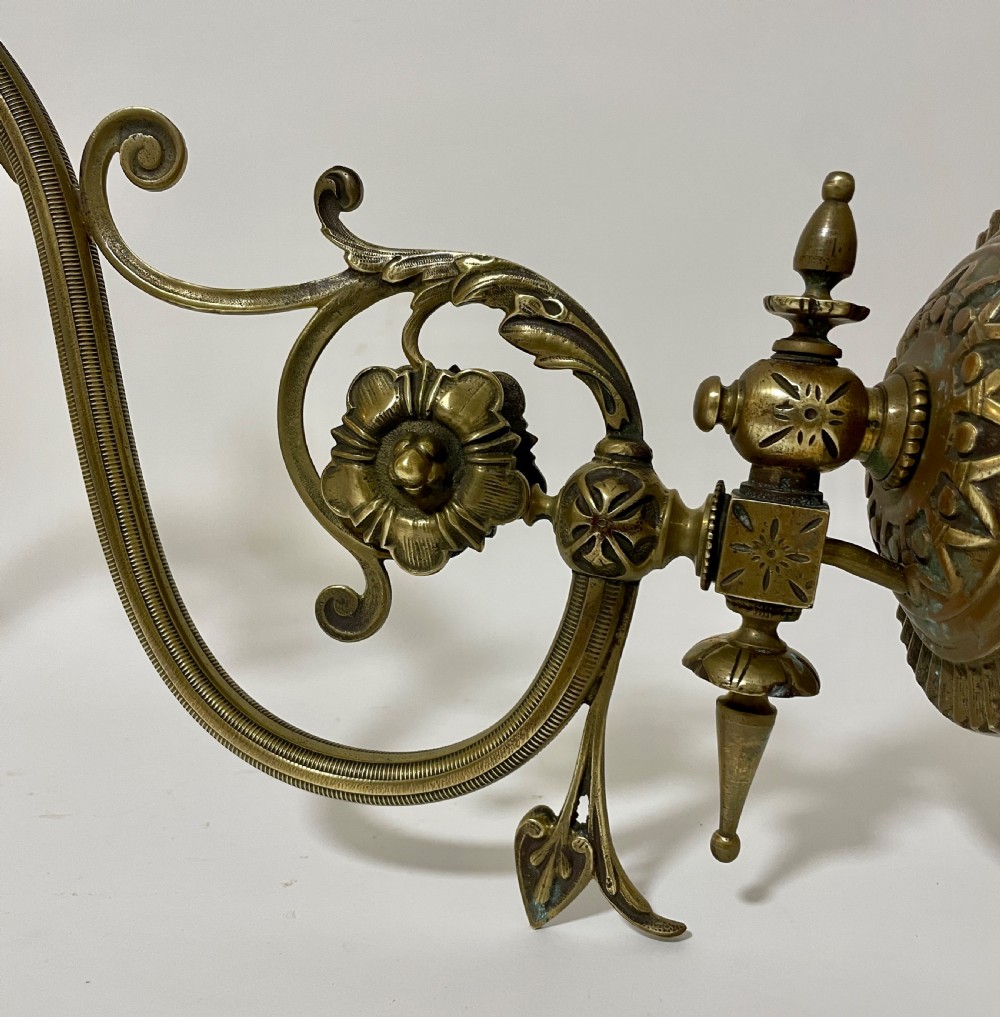 Antique Milk Glass Wall Light View III