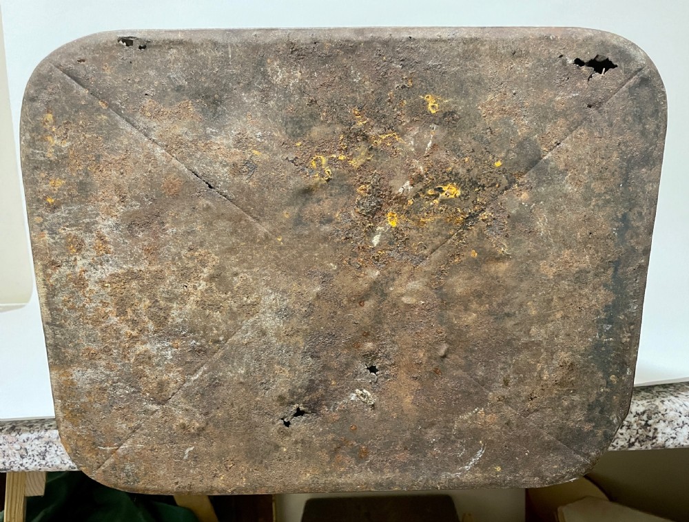 Antique Victorian Toleware Coal Bin with Liner View XX