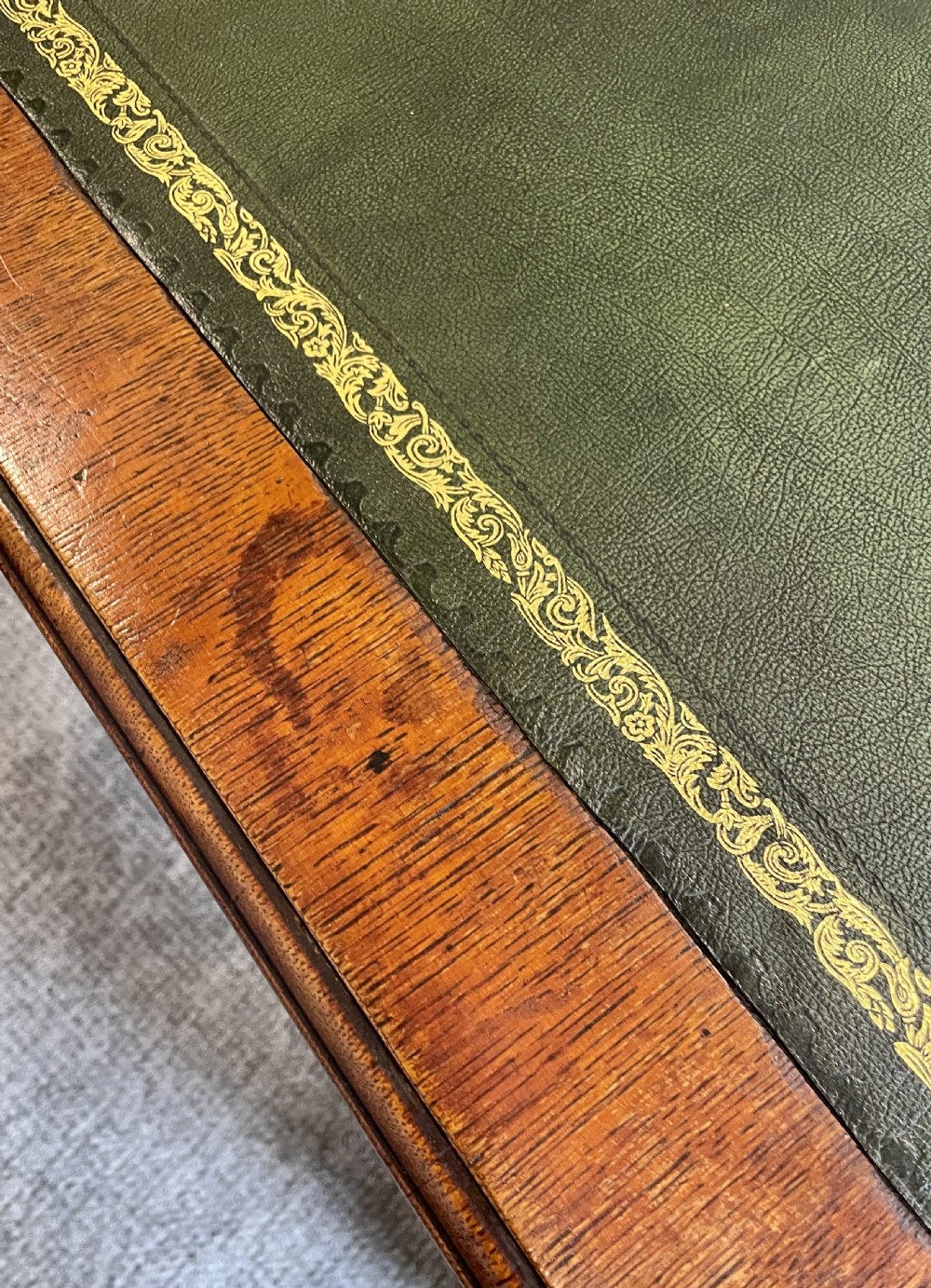 Antique Edwardian Oak Pedestal Writing Desk View XXII