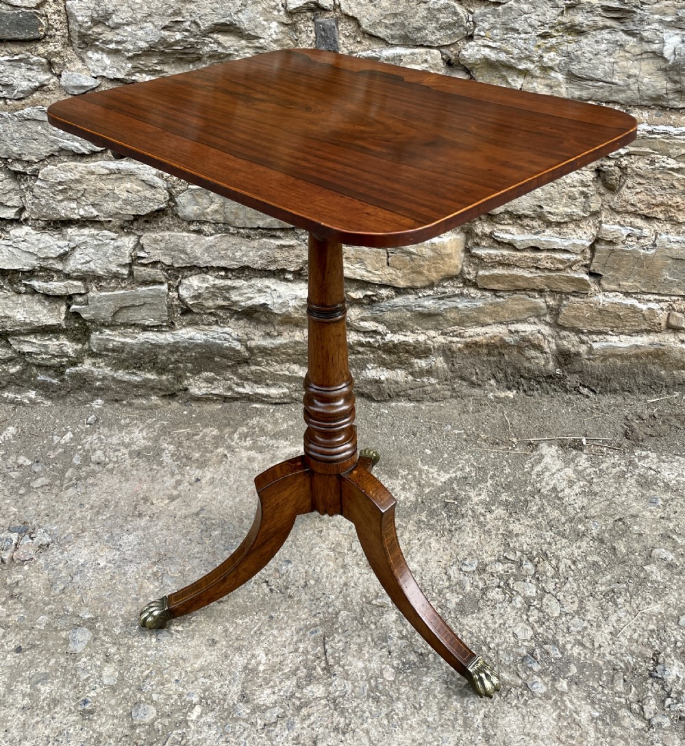 Antique Regency Rosewood Tilt Top Wine Table View V