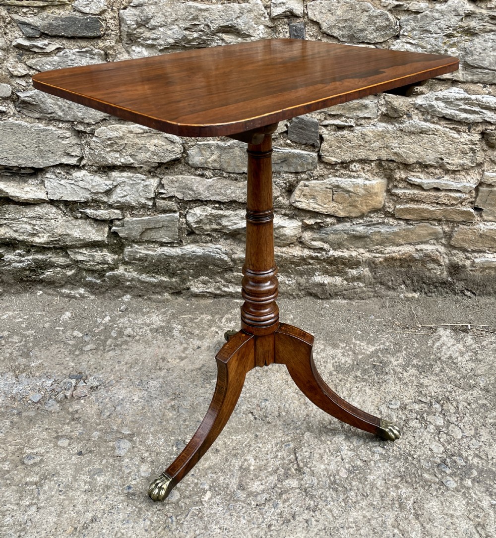 Antique Regency Rosewood Tilt Top Wine Table View X