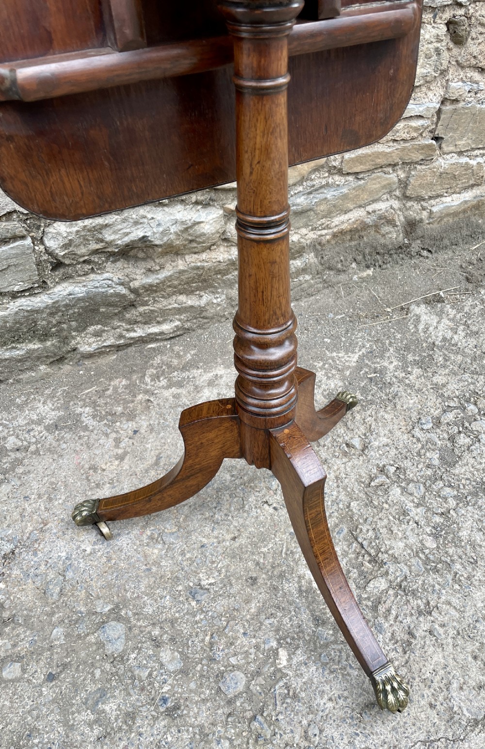 Antique Regency Rosewood Tilt Top Wine Table View XXVII