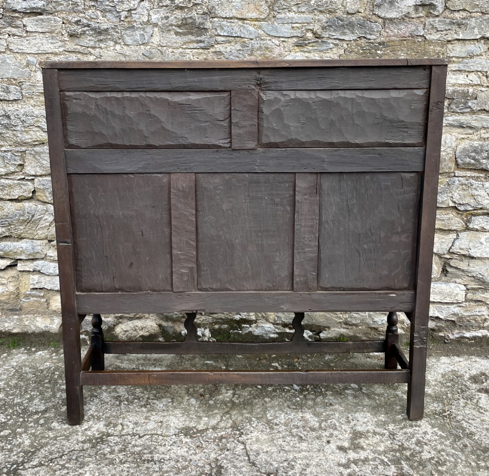 Antique Georgian Oak Panelled Settle View XXIII