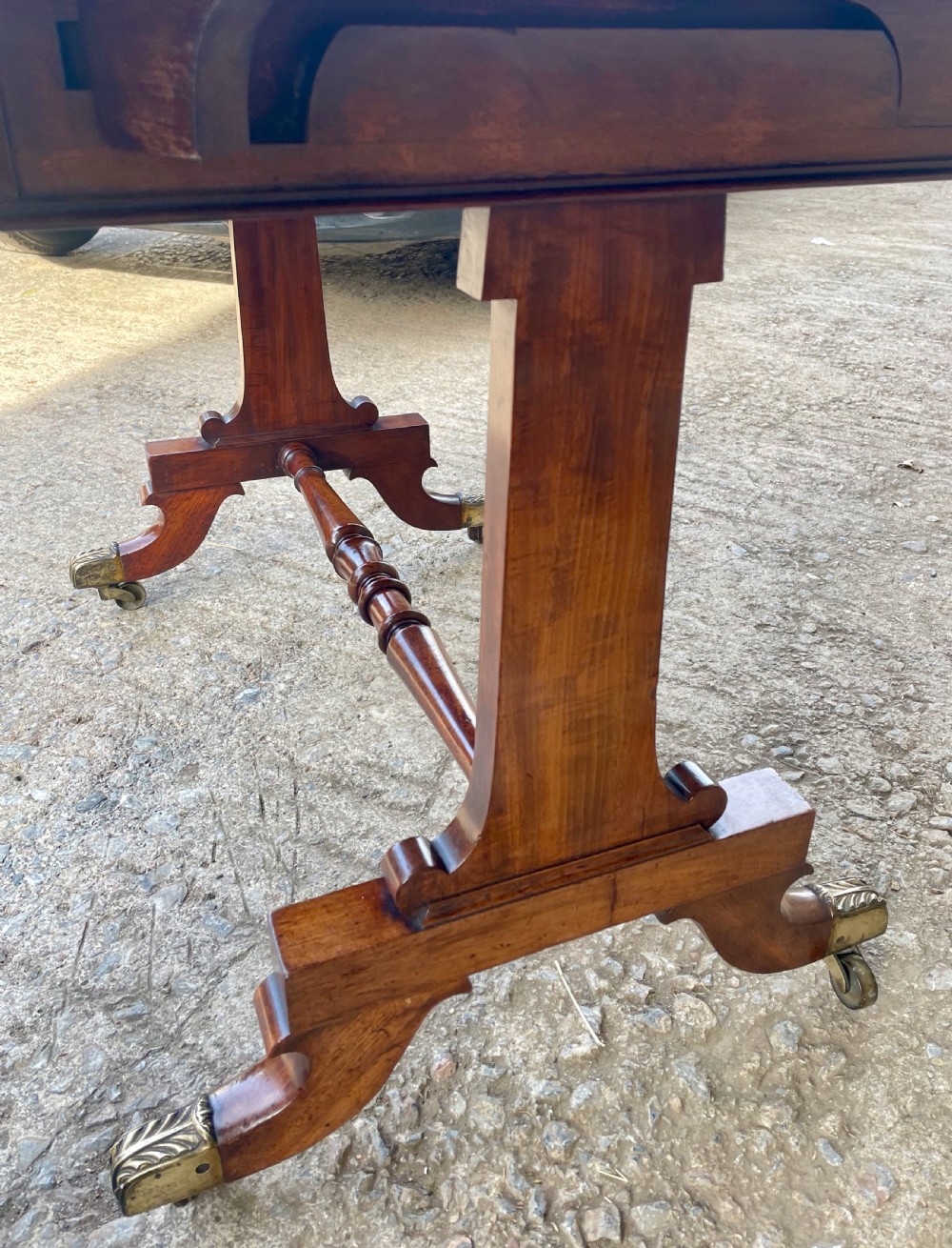 Regency Mahogany Drop Leaf Sofa Table View IV