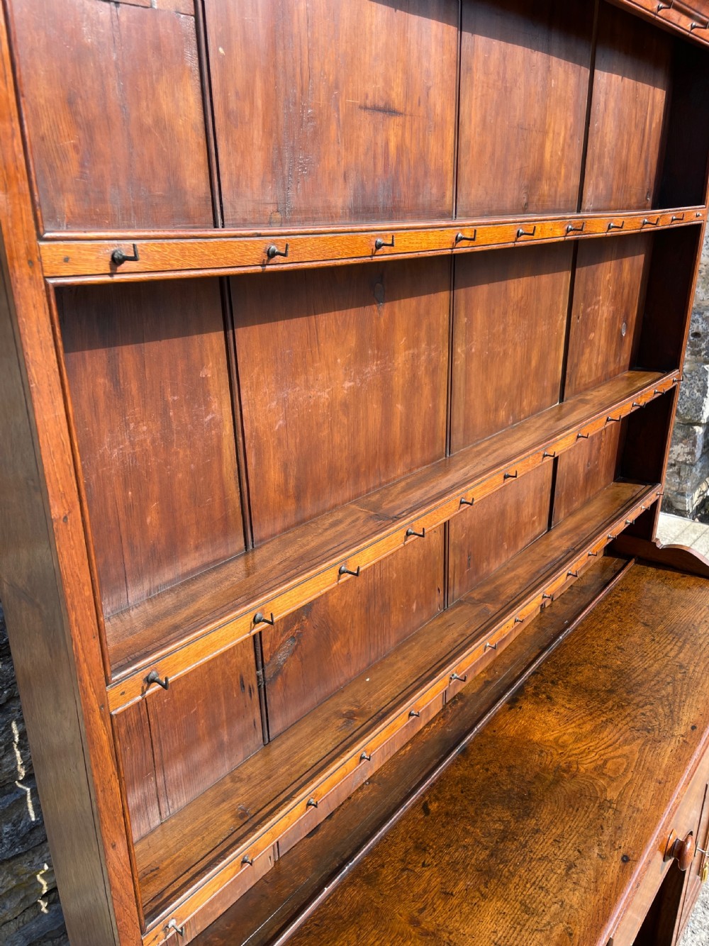 Antique Georgian Oak Dog Kennel Dresser View XII