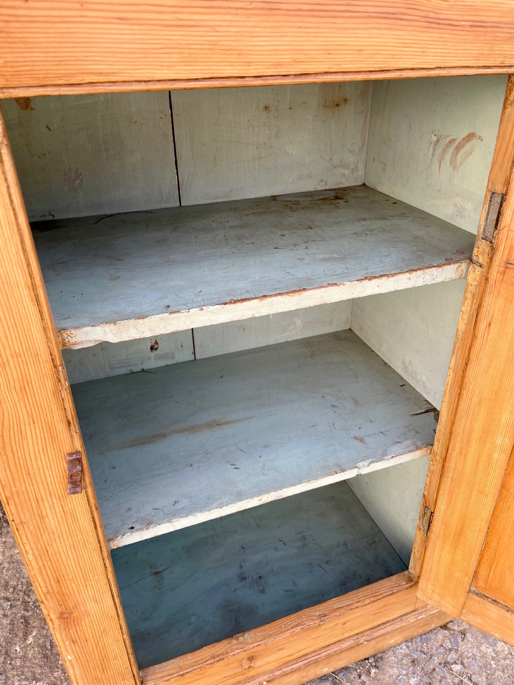 Antique Stripped Pine Cupboard View XII