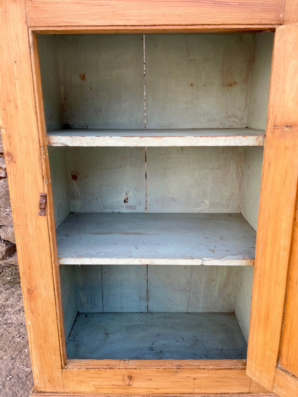 Antique Stripped Pine Cupboard View XIII