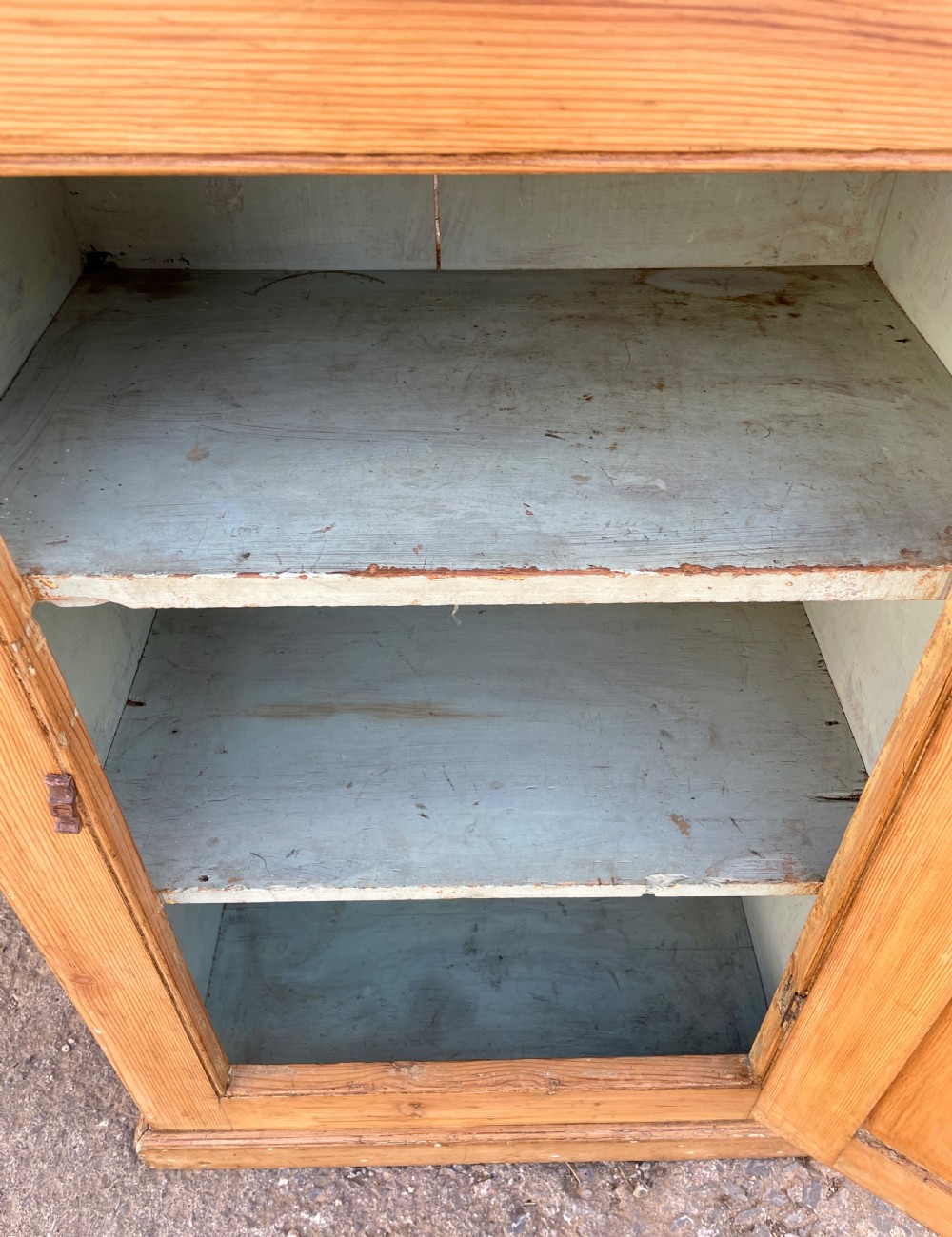 Antique Stripped Pine Cupboard View XIV