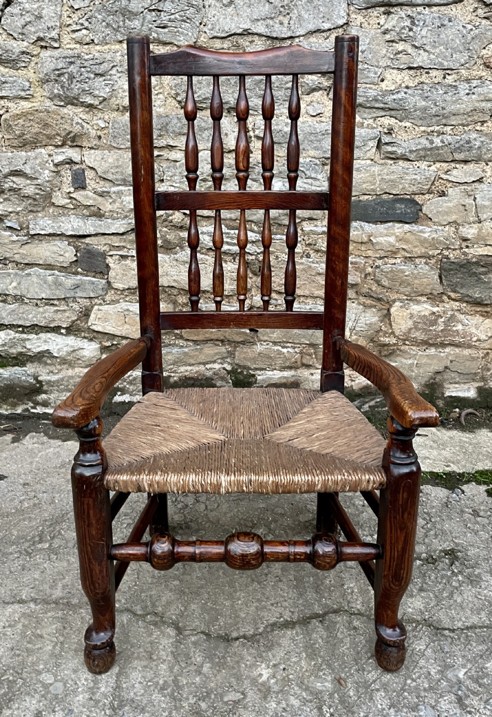 Antique Lancashire Spindleback Chair