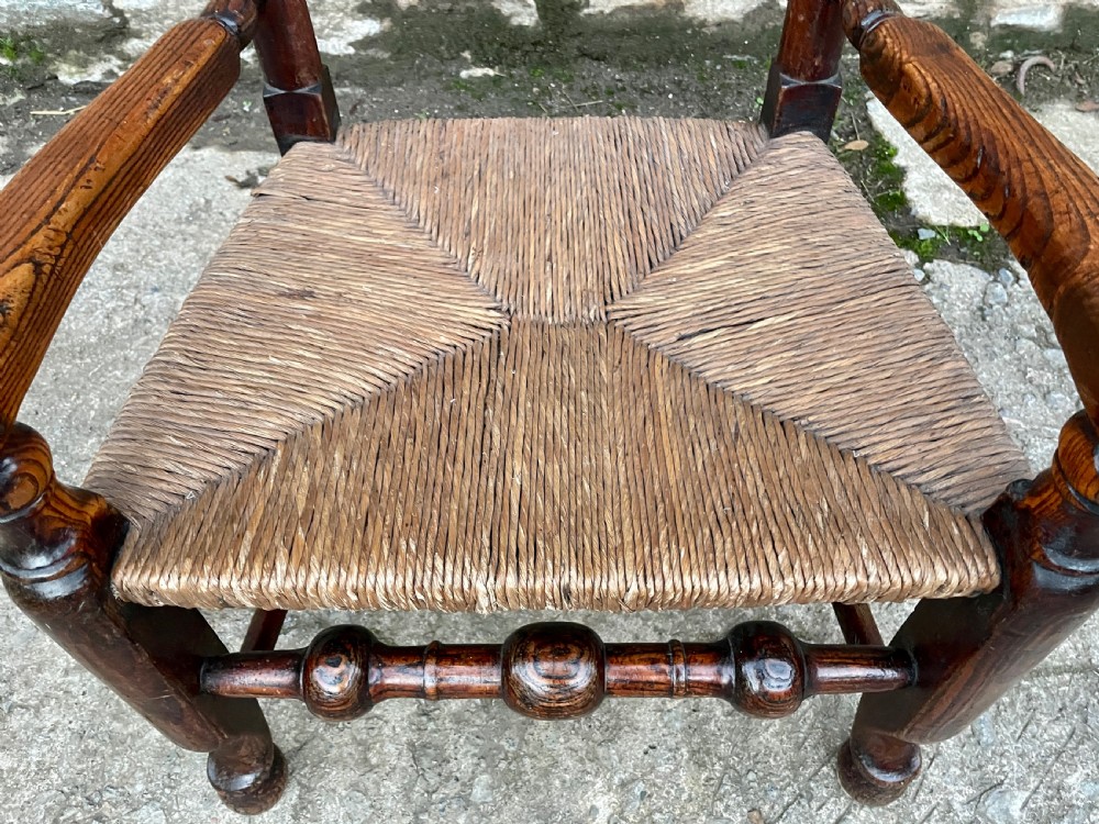 Antique Lancashire Spindleback Chair View IV