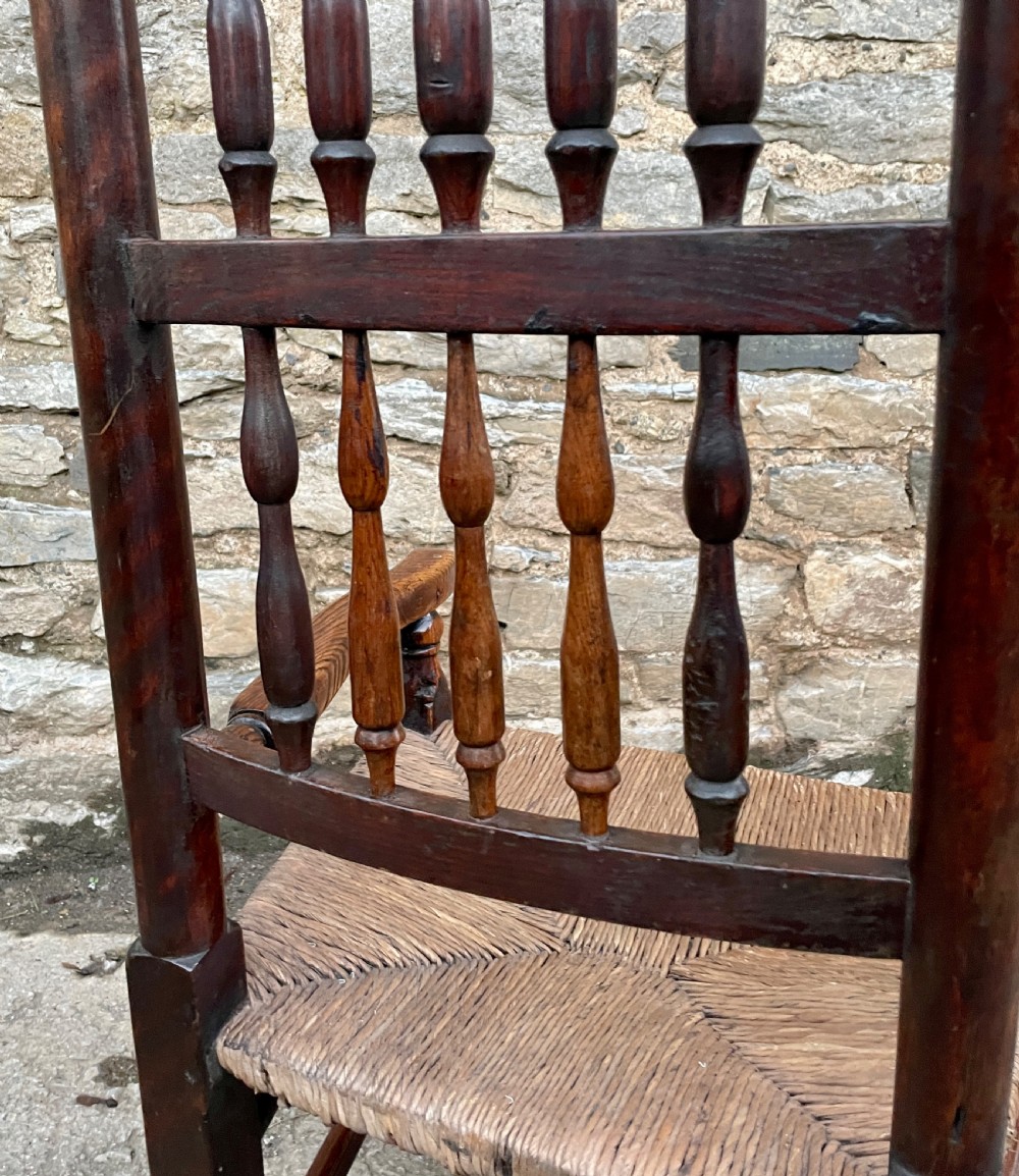 Antique Lancashire Spindleback Chair View X