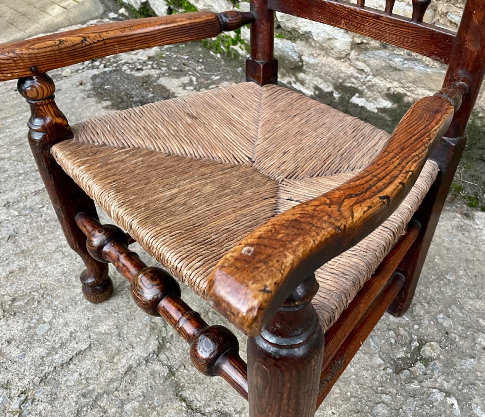 Antique Lancashire Spindleback Chair View XVI