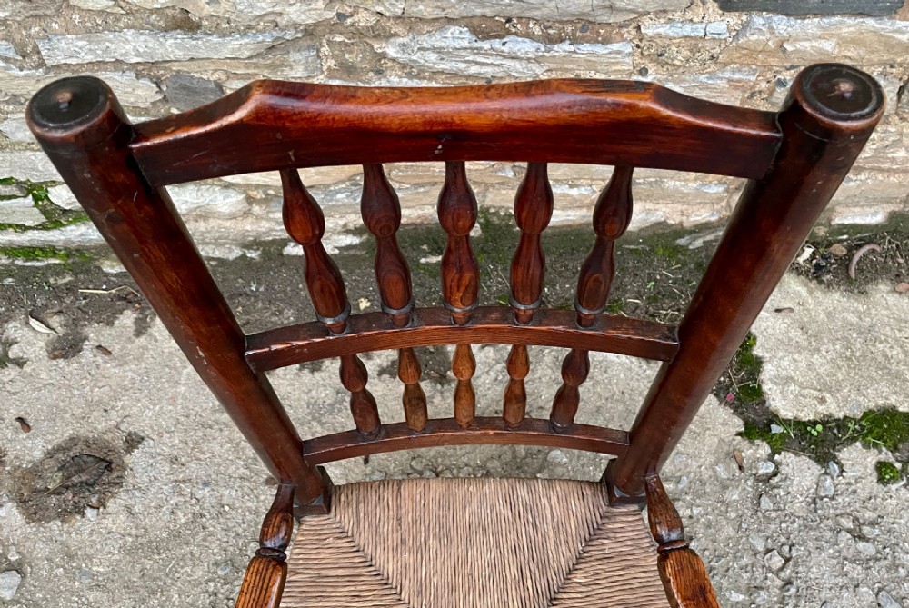 Antique Lancashire Spindleback Chair View XX