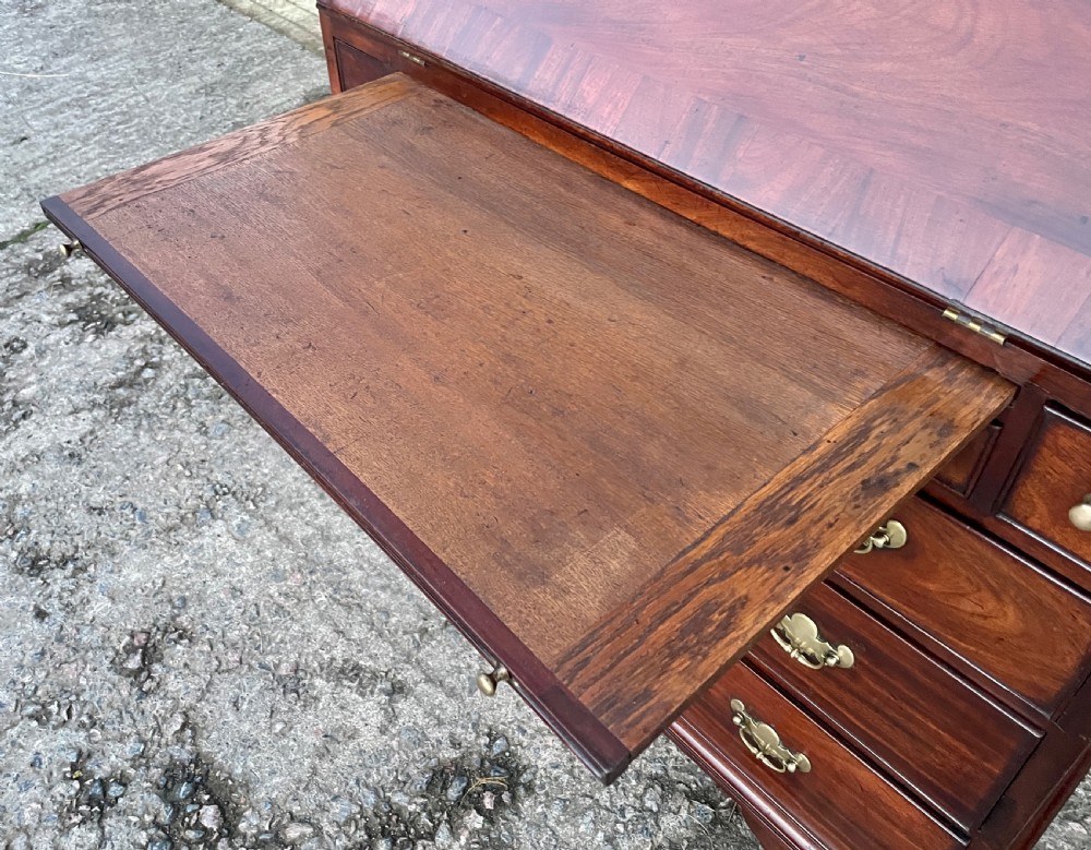 Antique Georgian Red Walnut Bureau View XII