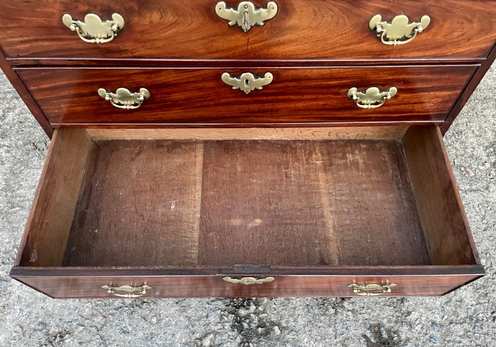 Antique Georgian Red Walnut Bureau View XXIII