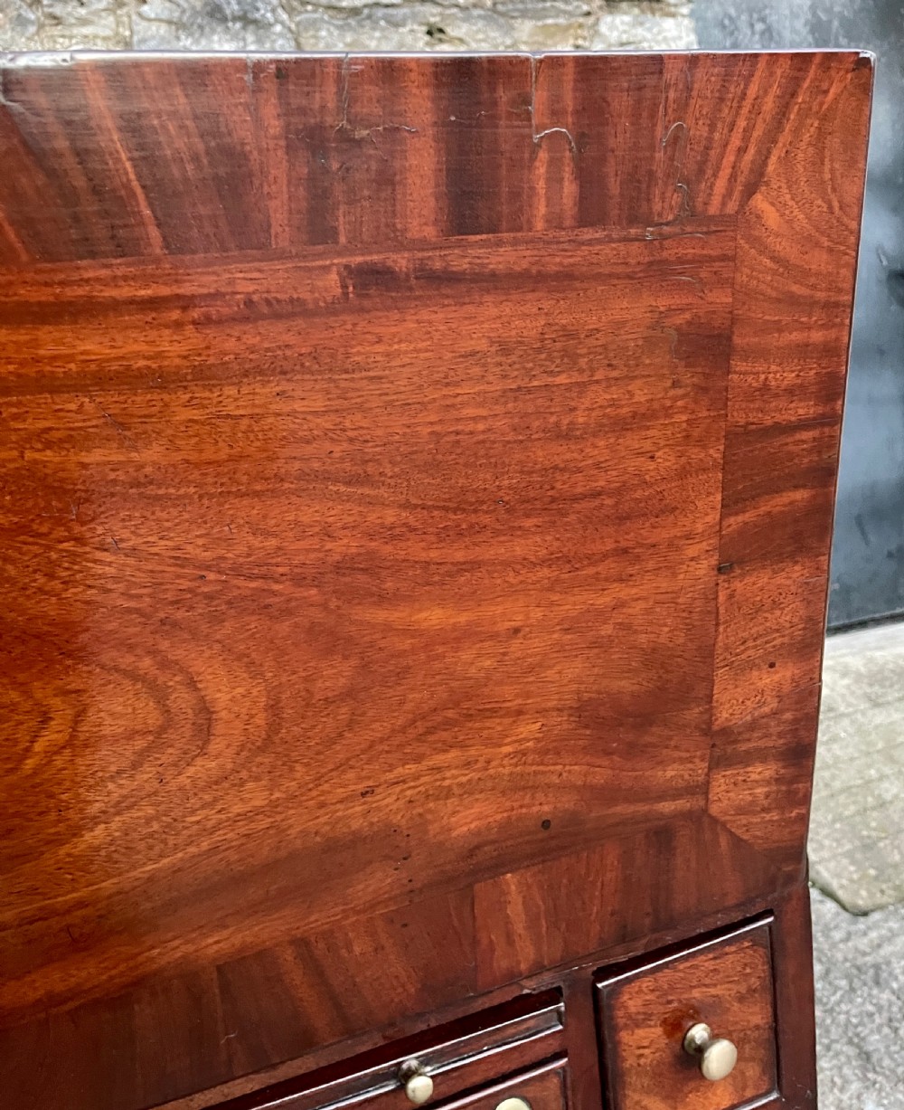 Antique Georgian Red Walnut Bureau View XXVII